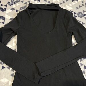 Express Black Long Sleeve Women's Tee
